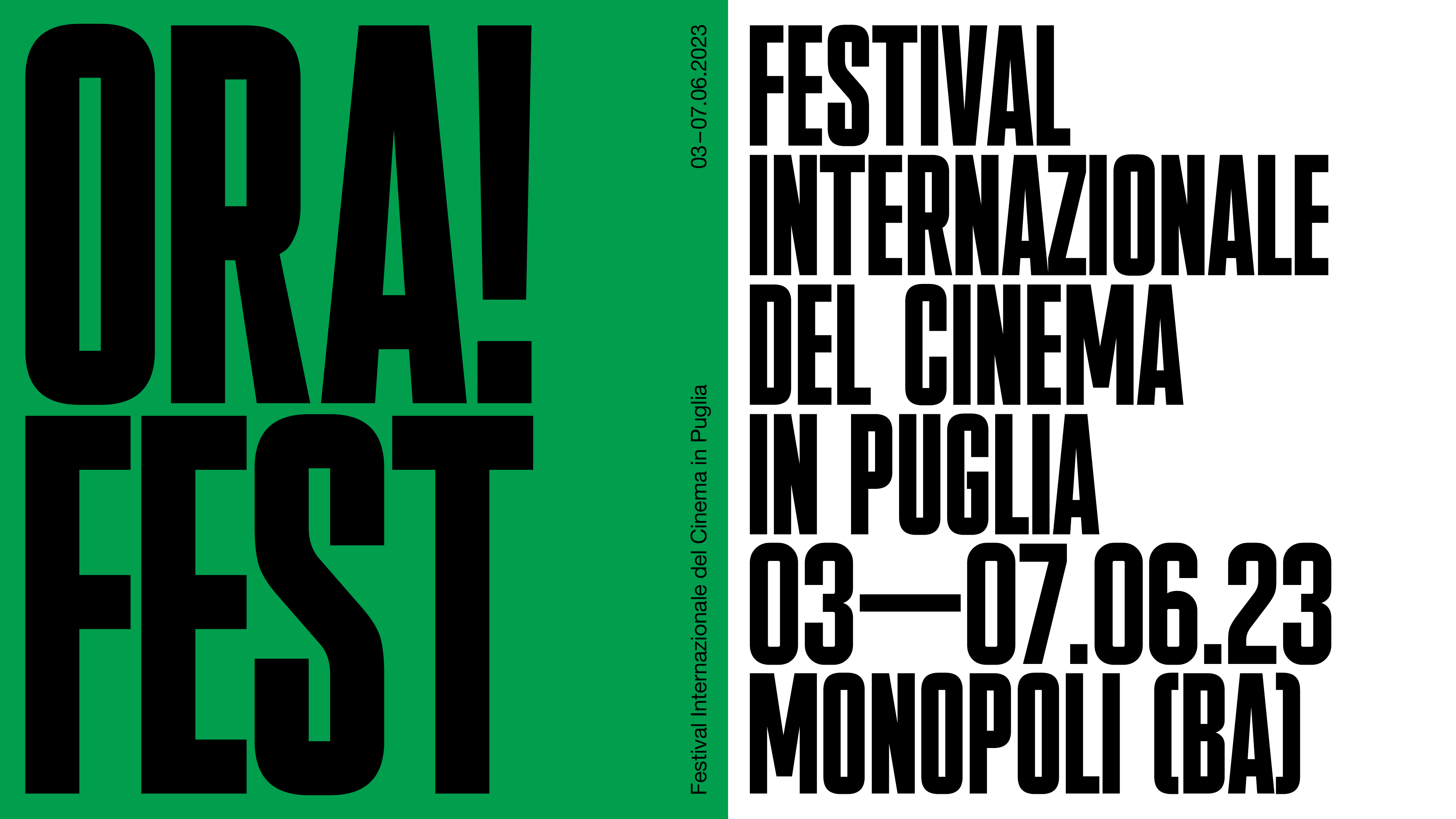 ORA! FEST, festival internazionale di cinema, arte, ambiente e giustizia sociale dal 3 al 7 giugno 2023
